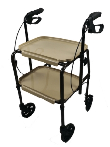 Trolley Walker - Two Tier - With Brakes