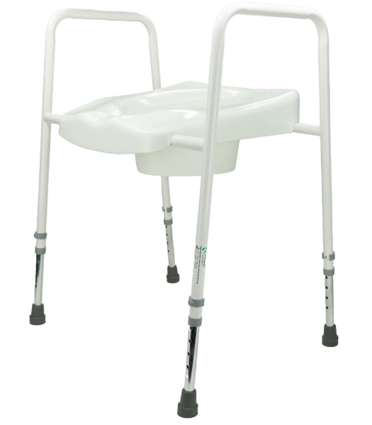 Toilet Frame and Seat - Integrity - Height Adjustable - Free Standing