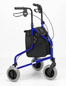 Days Lightweight Tri-Wheel Rollator - Blue